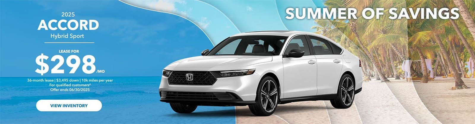 Lease the 2025 Accord Hybrid for $298 /mo